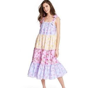 NWT LoveShackFancy x Target Tie Strap Tiered Dress